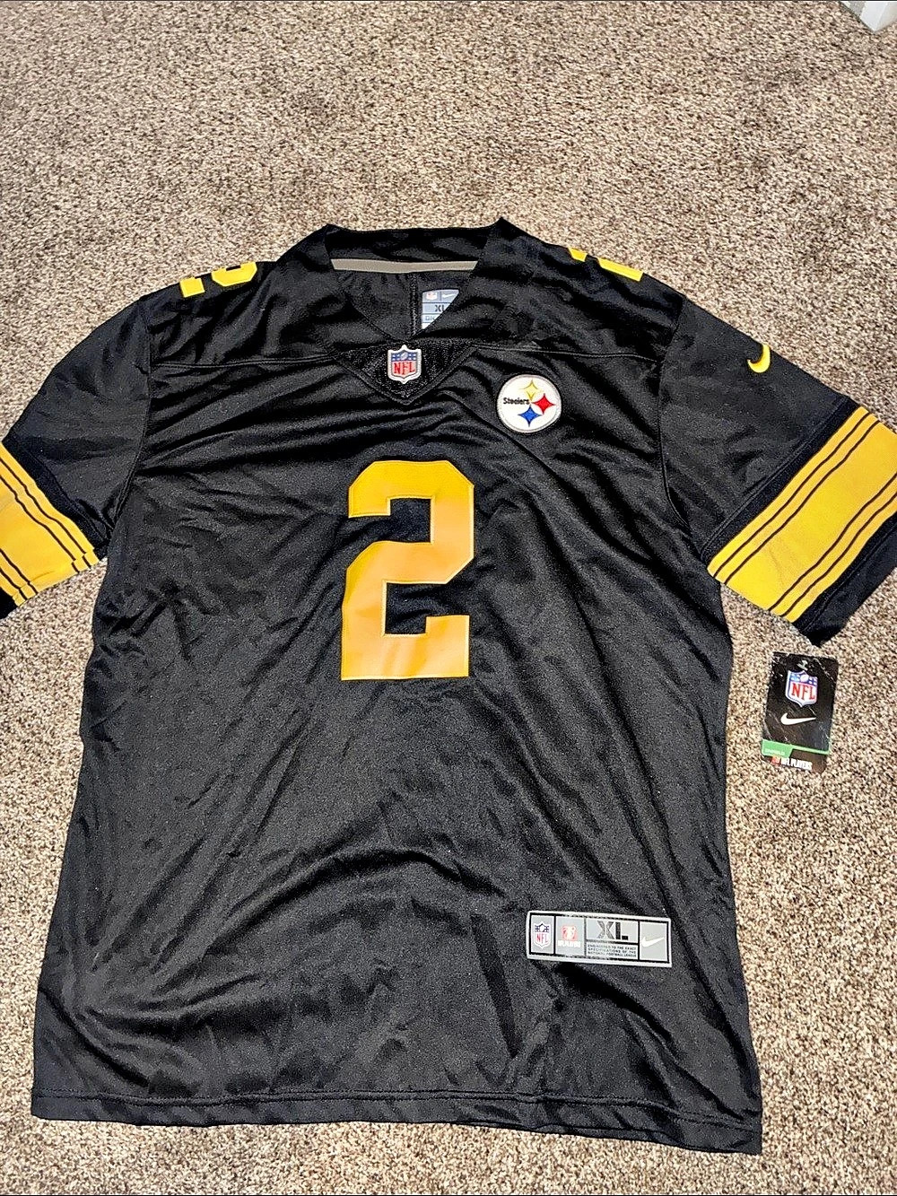 Pittsburgh Steelers Nike Game Jersey #2 Justin Fields; BRAND NEW WITH TAGS!!